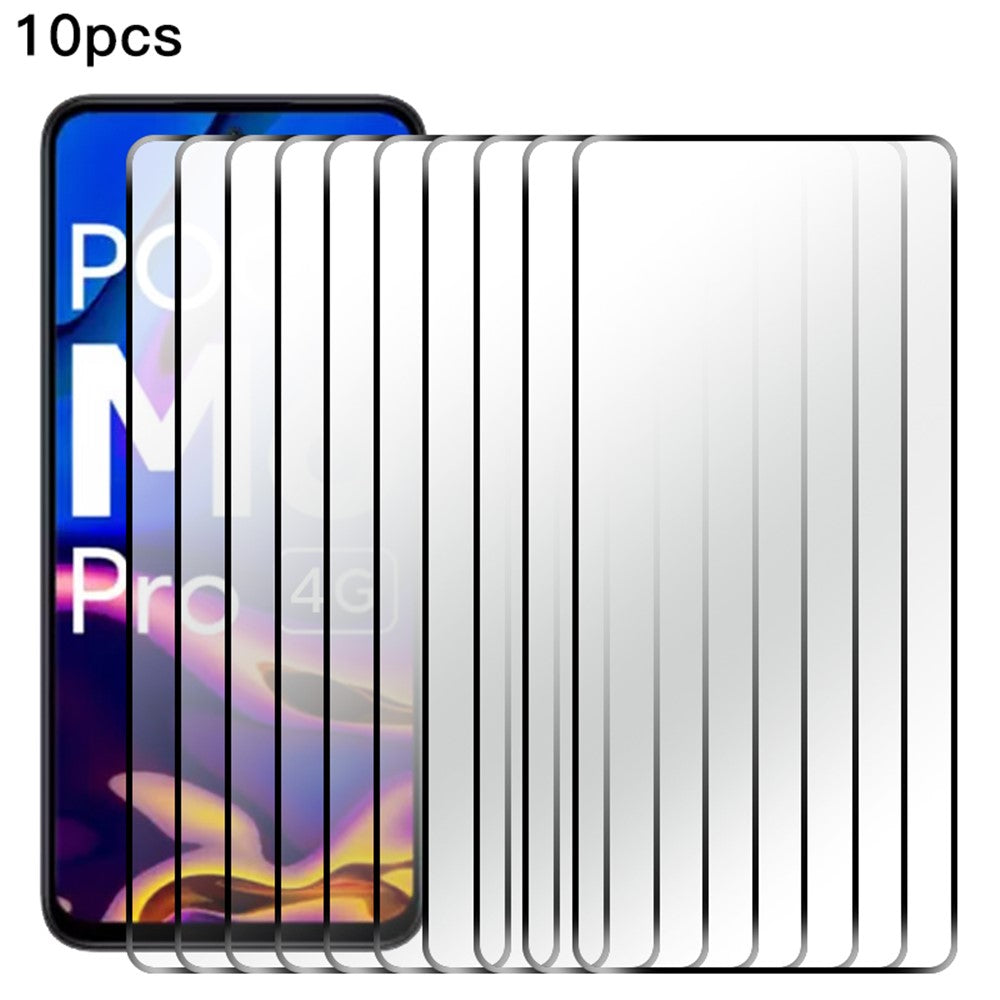RURIHAI 10 stk. til Xiaomi Poco M6 Pro 4G / Redmi Note 13 Pro 4G 2.5D-film af førsteklasses aluminiums-silikatglas, HD-skærmbeskyttelse