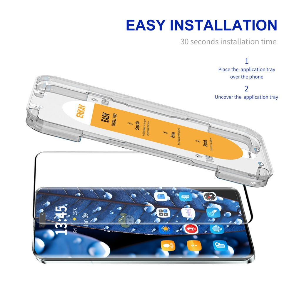 ENKAY HAT PRINCE For Huawei nova 12 Ultra 5G / nova 12 Pro 5G Full Screen Protector Side Glue Support Fingerprint Unlock