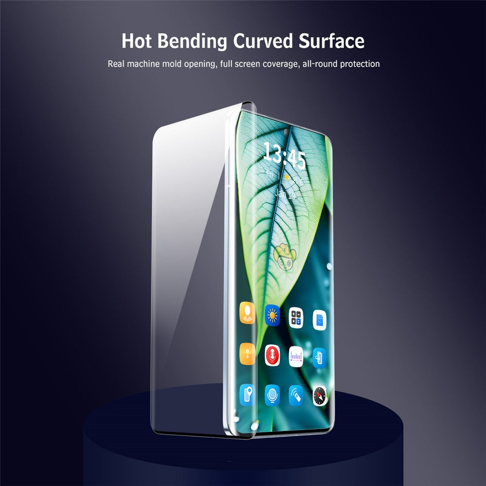 ENKAY HAT PRINCE For Xiaomi Redmi Note 13 Pro+ 5G Screen Protector Full Coverage Side Glue Tempered Glass Support Fingerprint Unlock