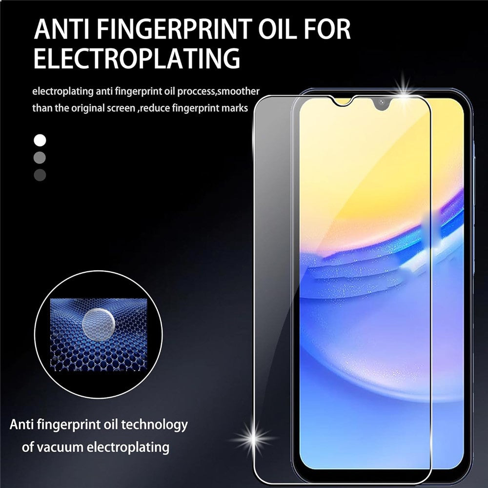 2Pcs For Samsung Galaxy A24 4G (162.1 x 77.6 x 8.3mm) Screen Protector with Camera Lens Protector Tempered Glass