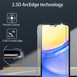 2Pcs For Samsung Galaxy A24 4G (162.1 x 77.6 x 8.3mm) Screen Protector with Camera Lens Protector Tempered Glass