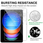 For Xiaomi Pad 6S Pro 12.4 Tempered Glass Screen Protector Arc-Edge 9H Hardness Screen Film