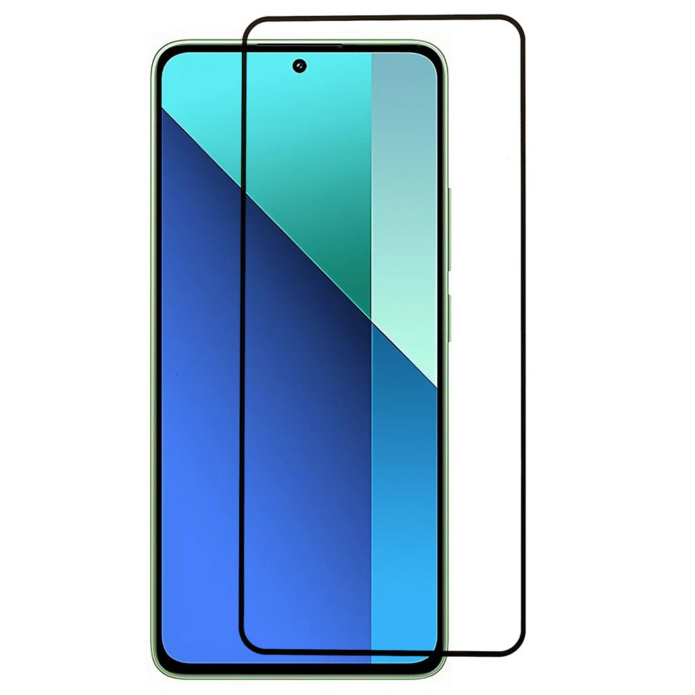 Xiaomi Redmi Note 13 4G / Note 13 Pro 4G / Poco M6 Pro 4G Härdat Glas Skärmskydd Helklistrad Silk Printing Film