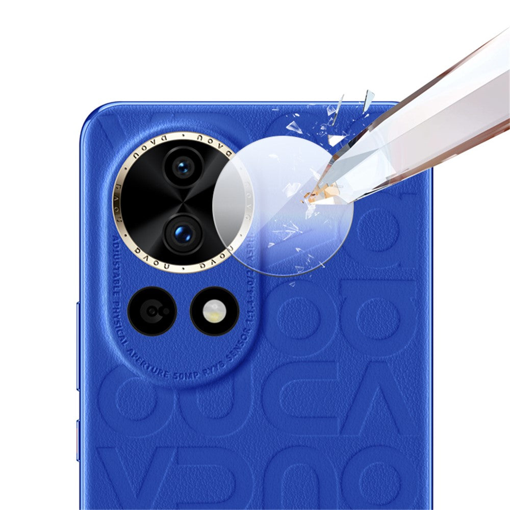 RURIHAI til Huawei Nova 12 Ultra 5G / Nova 12 Pro 5G kameralinsebeskyttelse 2.5D-linsefilm i høj aluminium-silicium-glas