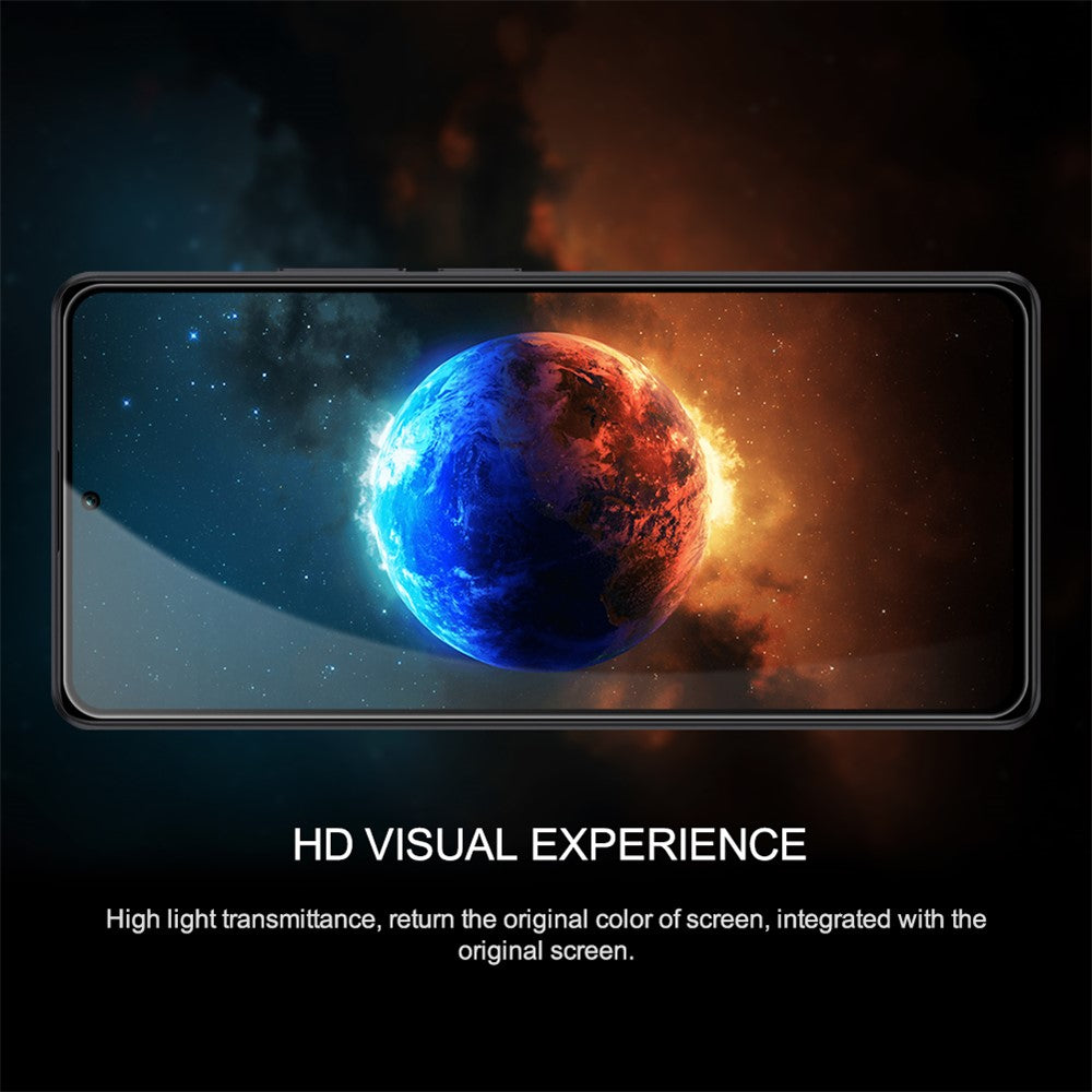 NILLKIN CP+PRO For Xiaomi Redmi Note 13 4G AGC Glass Screen Protector Anti-explosion Full Cover Film