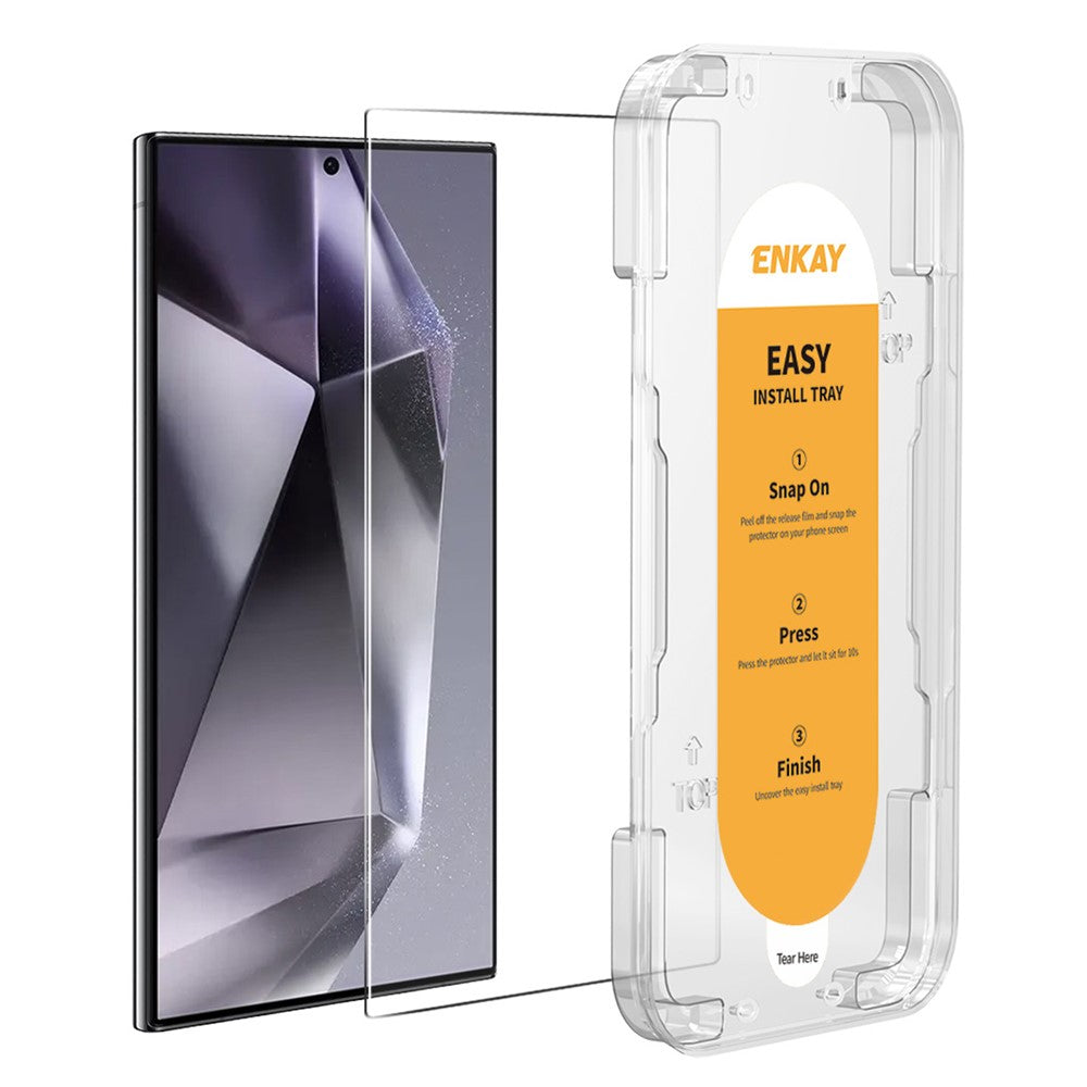 ENKAY HAT PRINCE For Samsung Galaxy S24 Ultra Screen Protector Fingerprint Unlock High Aluminium-silicon Glass Film