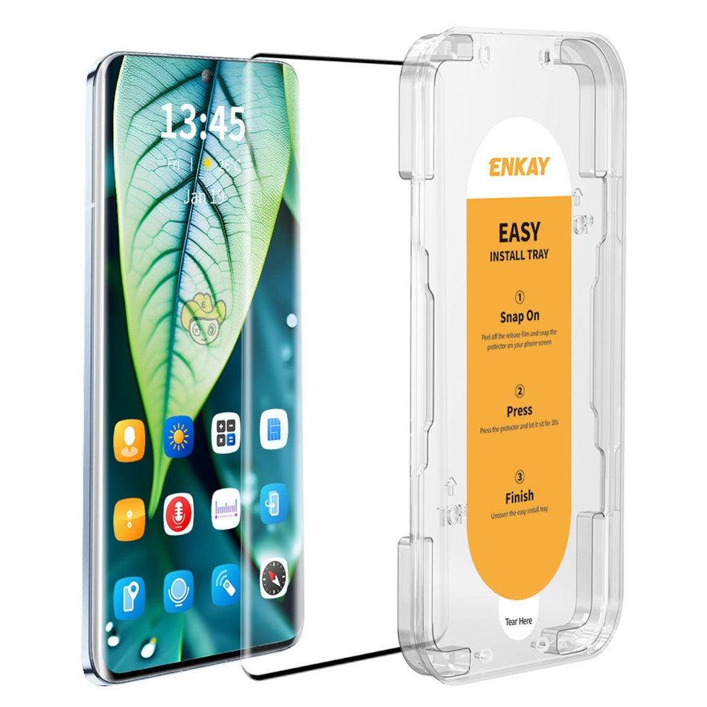 ENKAY HAT PRINCE For Honor X50 Pro 5G Tempered Glass Screen Protector Full Covering Clear Film Support Fingerprint Unlock