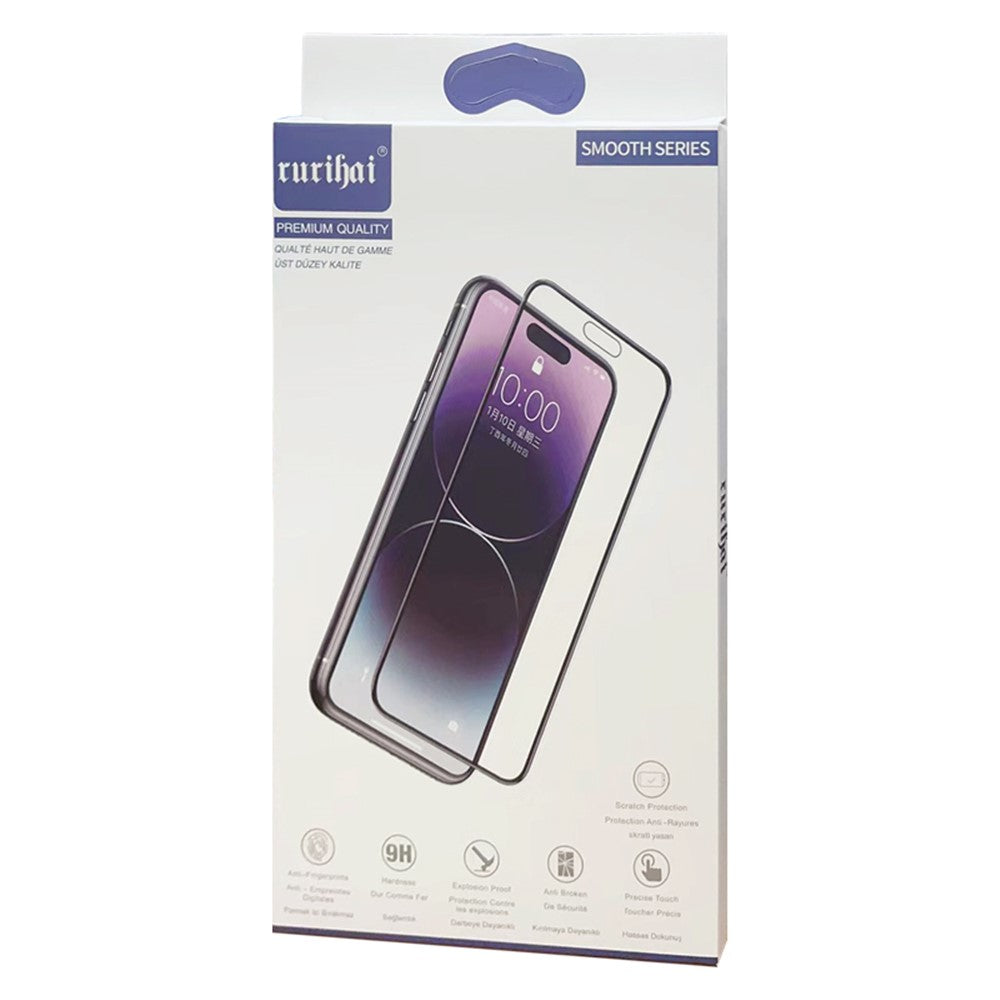 RURIHAI For Xiaomi 14 Ultra Screen Protector 3D Curved Scratch-proof Film (Support Fingerprint Unlock)