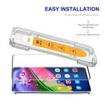 ENKAY HAT PRINCE För Oppo Find X3 / Find X3 Pro Helskärmsskydd Hög Aluminium-Silikon Glas Sidofilm Stöd Fingeravtryckslåsning