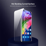ENKAY HAT PRINCE För Oppo Find X3 / Find X3 Pro Helskärmsskydd Hög Aluminium-Silikon Glas Sidofilm Stöd Fingeravtryckslåsning