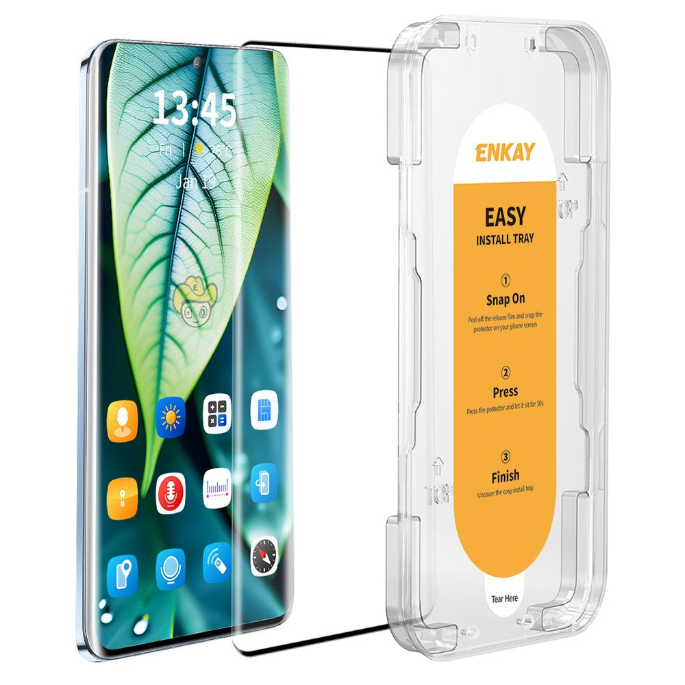 ENKAY HAT PRINCE För Xiaomi Mi 11 / 11 Pro / 11 Ultra Skärmskydd 3D-böjd Hög Aluminium-Silikon Glasfilm Stöder Fingeravtryckslåsning