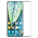 ENKAY HAT PRINCE För Huawei P50 Pro 4G Skärmskydd Böjd Kant Hög Aluminium-Silikon Glasfilm Stöder Fingeravtryckslåsning