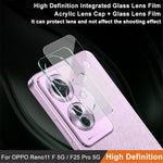 IMAK-hærdet glas til beskyttelse af kameralinse til Oppo Reno11 F 5G / F25 Pro 5G med linsefilm og linsecover