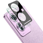 IMAK För Oppo Reno11 F 5G / F25 Pro 5G Integrerad Kameralinsfilm + Linsskydd (Svart Version)