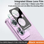 IMAK För Oppo Reno11 F 5G / F25 Pro 5G Integrerad Kameralinsfilm + Linsskydd (Svart Version)