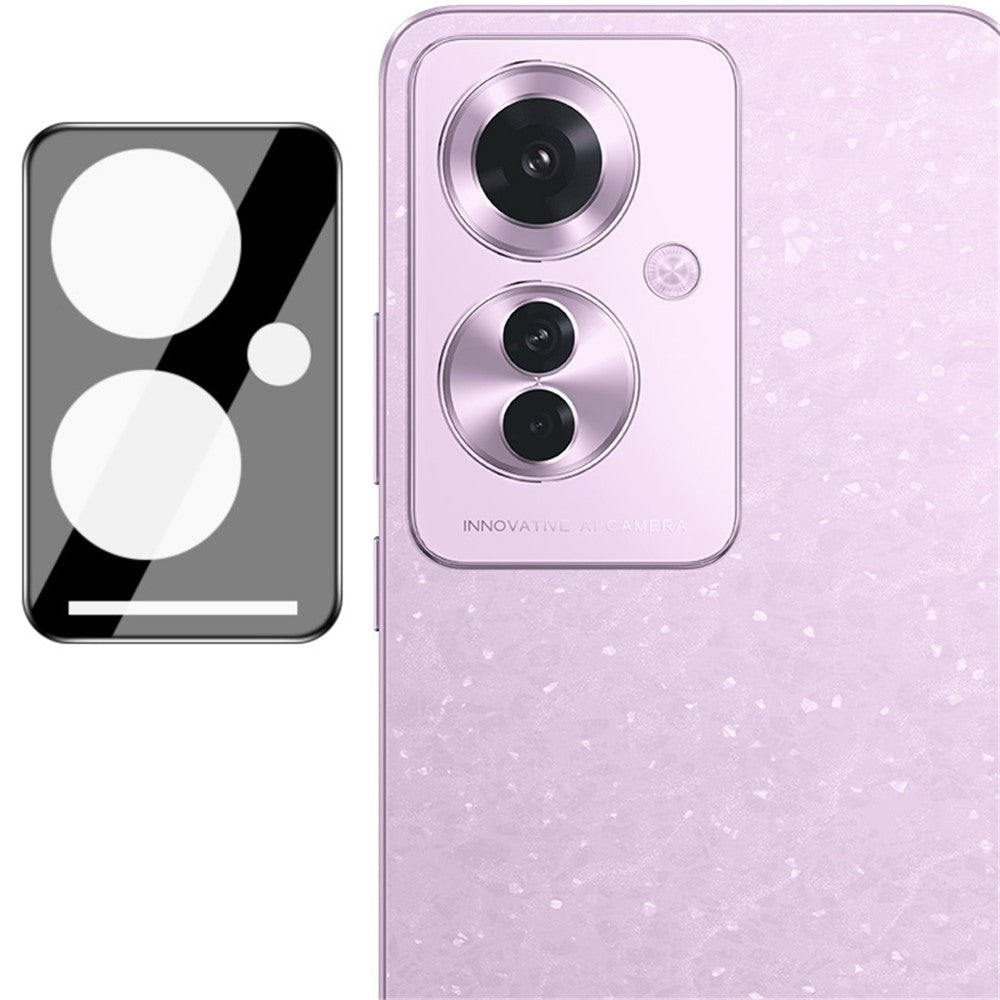 IMAK För Oppo Reno11 F 5G / F25 Pro 5G Integrerad Kameralinsfilm + Linsskydd (Svart Version)
