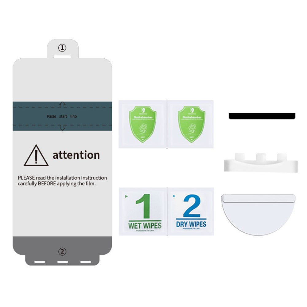Til iPhone 12 / 12 Pro Hydrogel TPU Skærmbeskytter Anti-ridse Skærmfilm med Positioneringshjælp