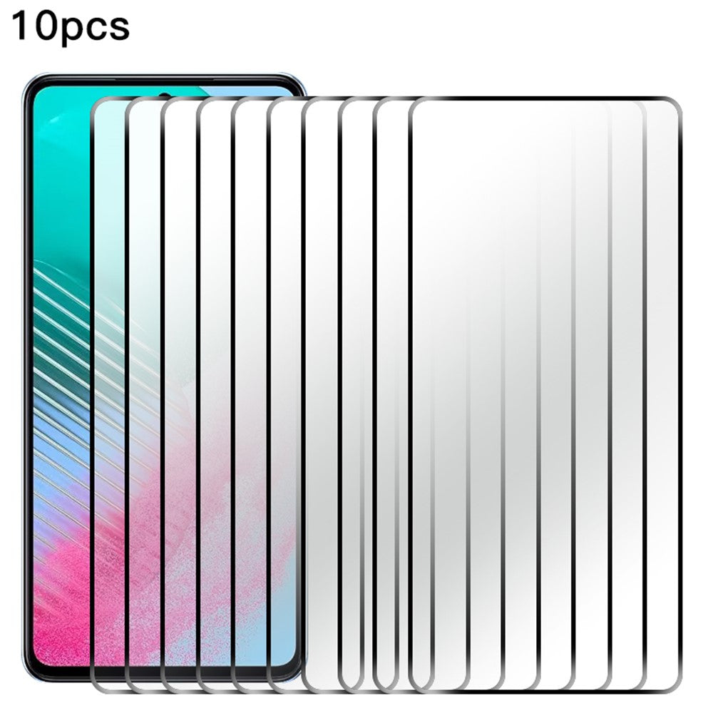 RURIHAI 10 st. för Samsung Galaxy M55 5G / C55 5G / F55 5G skärmskydd sekundärhärdande hög aluminium-kiselglasfilm