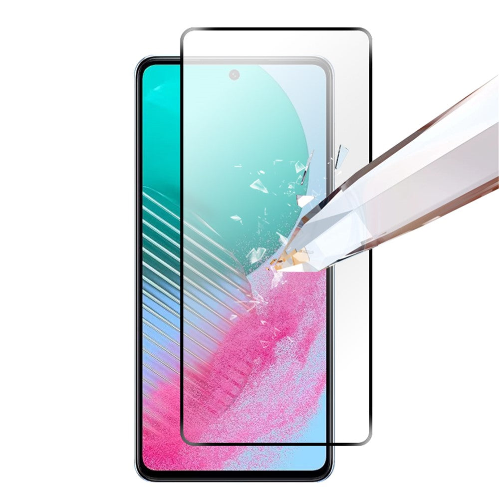 RURIHAI skærmbeskyttelse til Samsung Galaxy M55 5G / C55 5G / F55 5G, høj aluminiumssilikatglas, gennemsigtig film