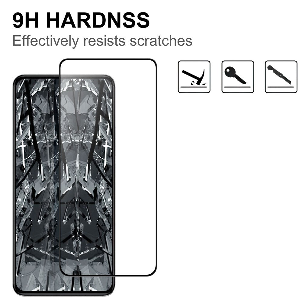 For Xiaomi Poco F6 Pro 5G / K70 5G / K70 Pro 5G Full Screen Protector Black Edge AGC Glass Full Glue HD Clear Film