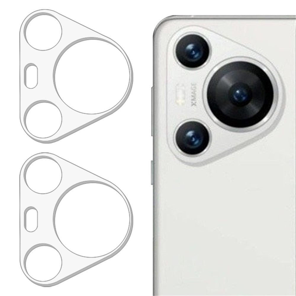 2 stk. kameralinsebeskyttere i hærdet glas til Huawei Pura 70 Pro / Pura 70 Pro+, splitterfri linsefilm med HD-visning på bagsiden