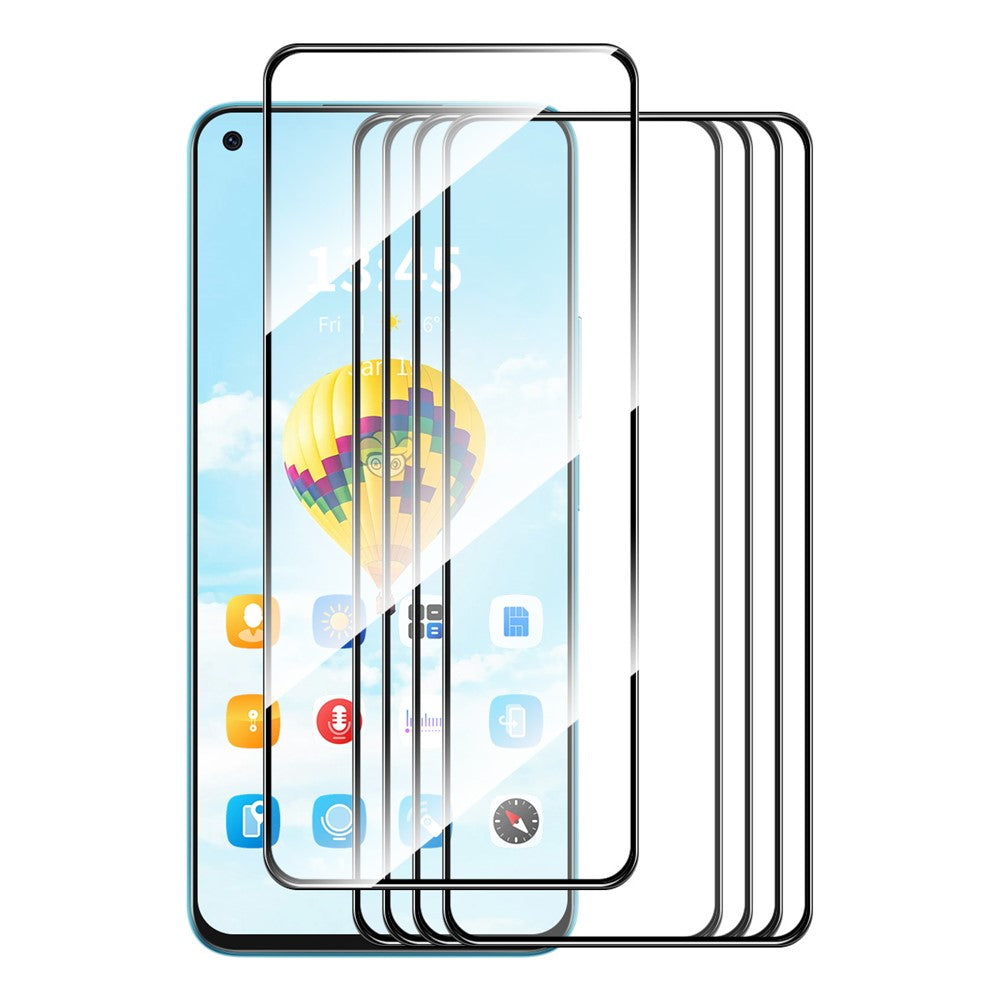 ENKAY HAT PRINCE 5Pcs for Oppo A36 / A76 Film 0.26mm 9H 2.5D Silk Printing Screen Protector