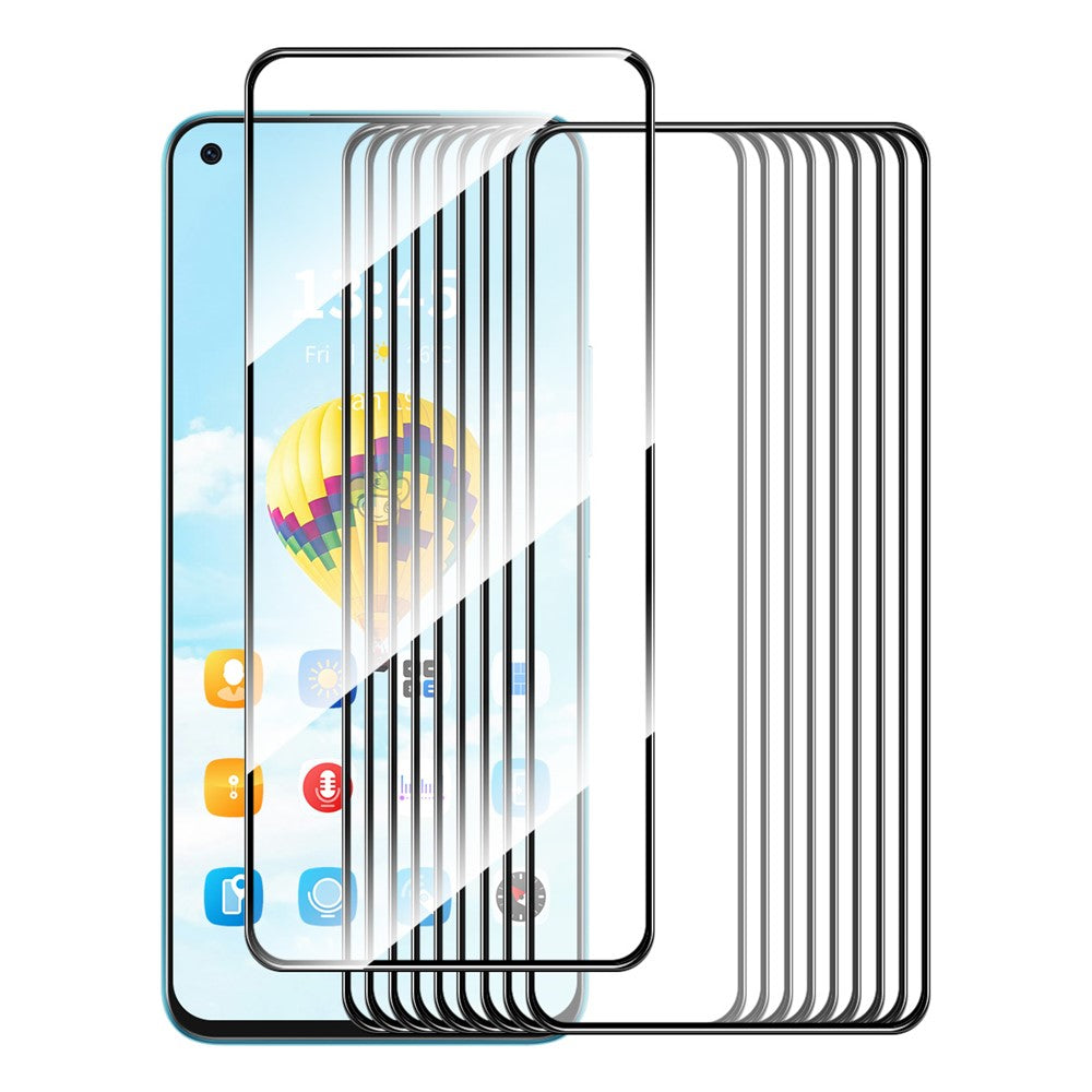 ENKAY HAT PRINCE 10Pcs for Oppo Reno7 SE 5G Full Screen Protector 0.26mm Silk Printing Screen Guard
