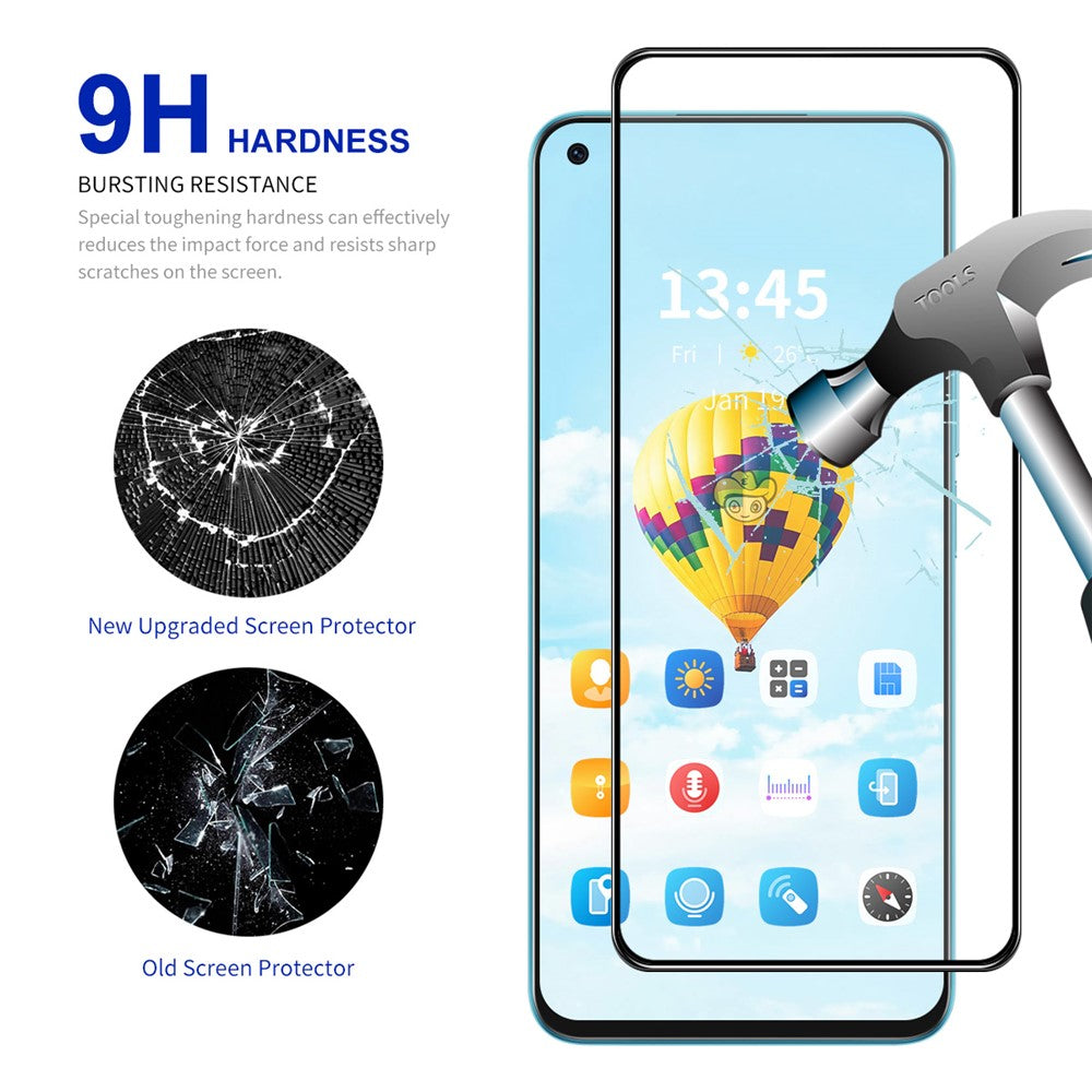 ENKAY HAT PRINCE 10Pcs for Oppo Reno7 SE 5G Full Screen Protector 0.26mm Silk Printing Screen Guard
