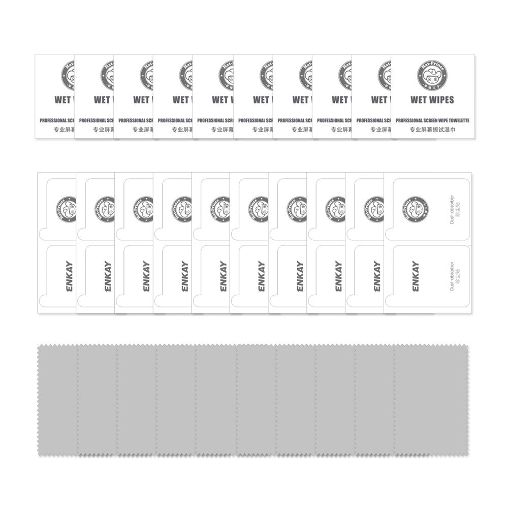ENKAY HAT PRINCE 10Pcs for Oppo Reno7 SE 5G Full Screen Protector 0.26mm Silk Printing Screen Guard