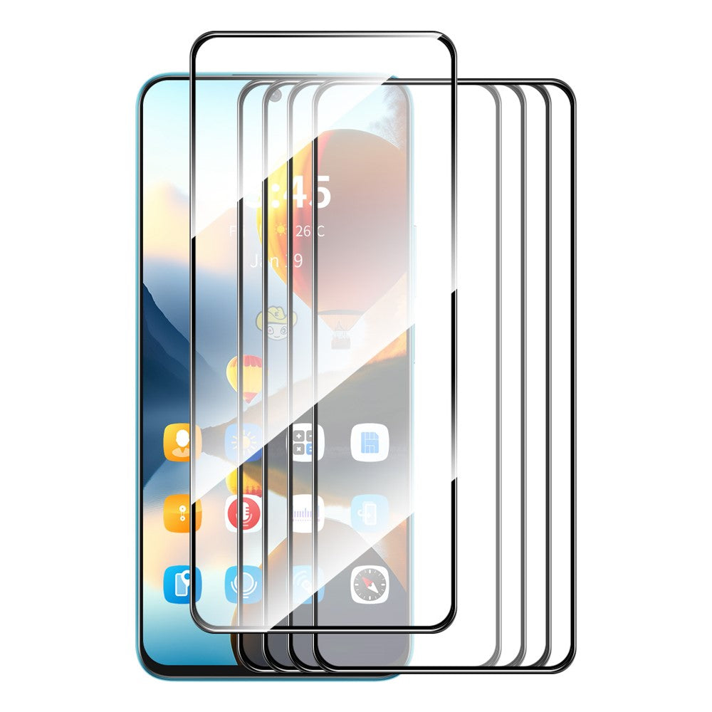 ENKAY HAT PRINCE 5Pcs for Oppo A2 5G / A79 5G Screen Protector High Aluminium-silicon Glass Film 9H Hardness Case Friendly