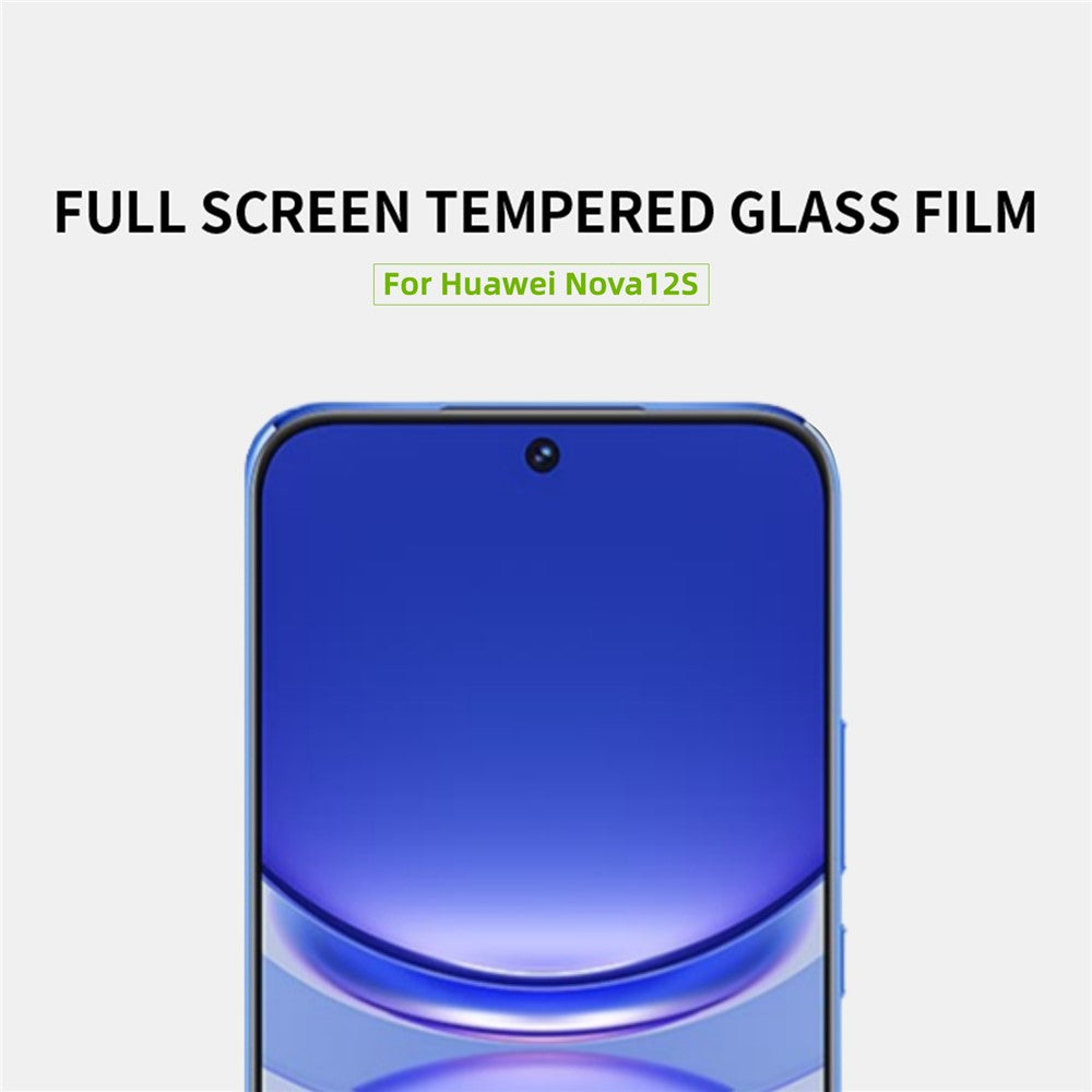 MOFI JK Series-1 för Huawei Nova 12s 4G / Nova 11 / Nova 12 Lite 4G Skärmskydd Hög Aluminium-Silikon Glas Helklistrad Film