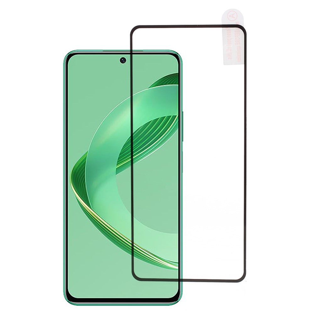 Huawei Nova 12 SE 4G Härdat Glas Elektroplätering Anti-Fingeravtryck Silk Print Full Lim Skärmskydd