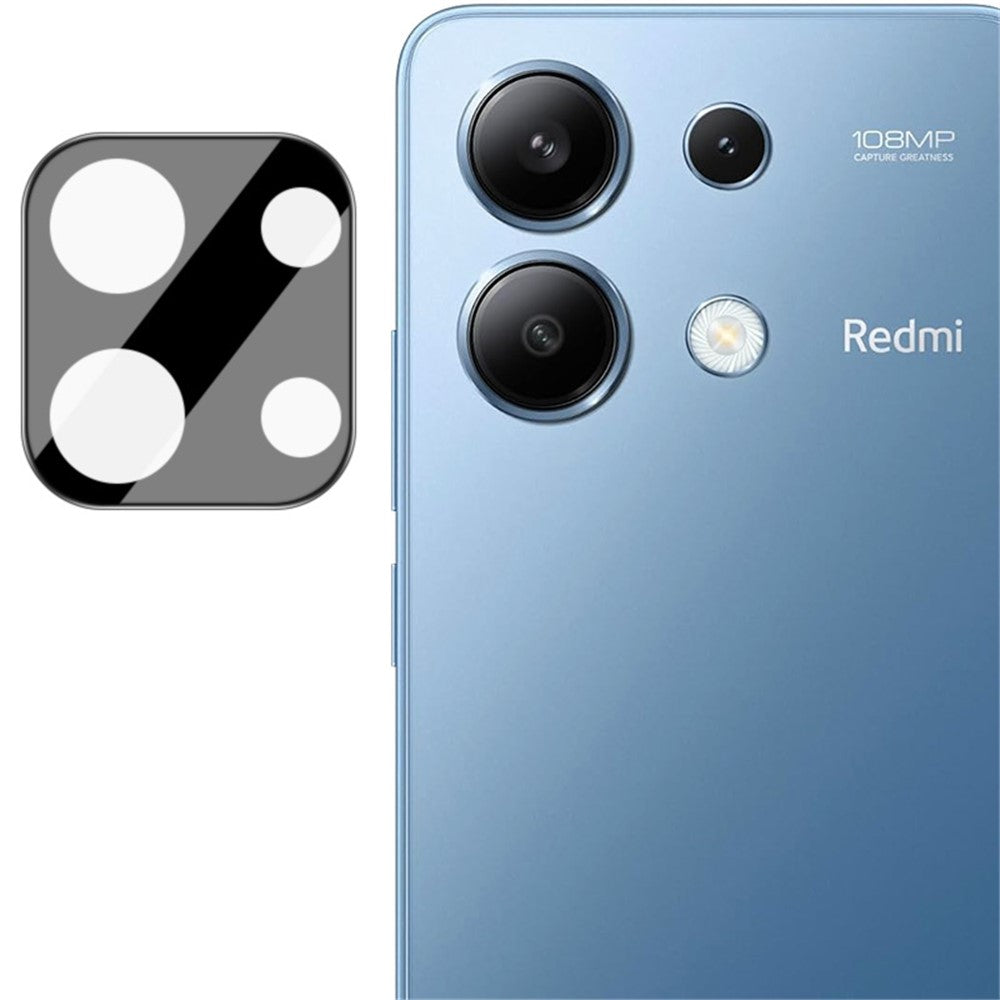 IMAK För Xiaomi Redmi Note 13 4G Kameralinsskydd Integrerat Härdat Glas + Akryllinsskydd (Svart Version)