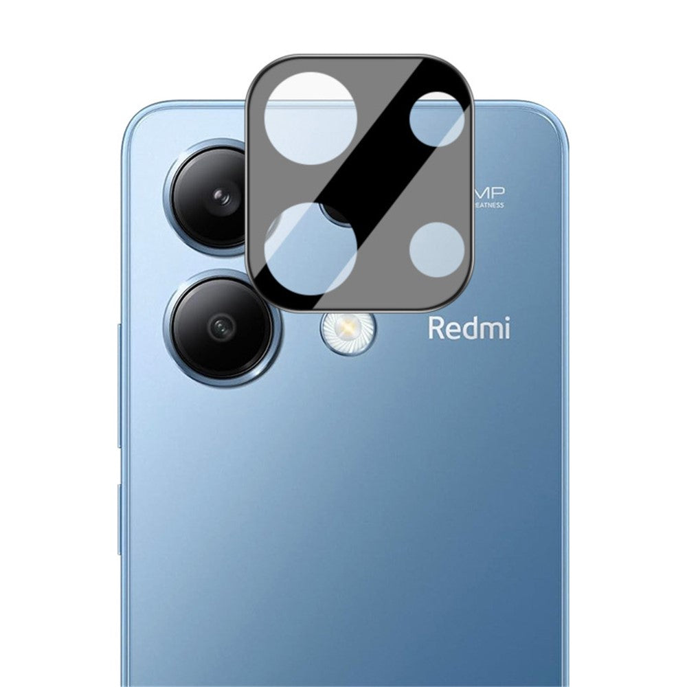 IMAK For Xiaomi Redmi Note 13 4G Camera Lens Protector Integrated Tempered Glass+Acrylic Lens Cap (Black Version)