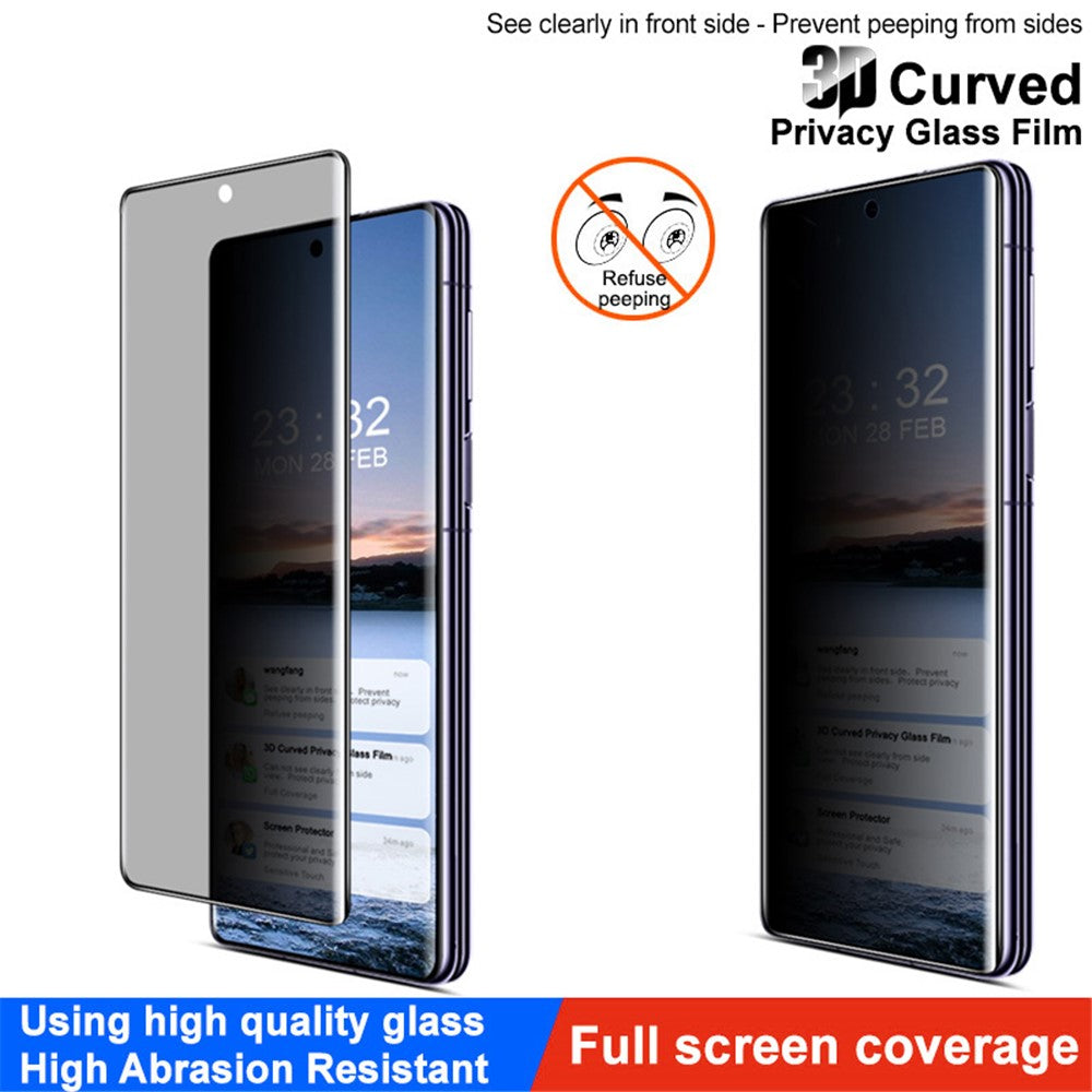 IMAK För Huawei Mate X3 5G / Mate X5 Härdat Glas Skärmskydd 3D Böjd Anti-Peep Skärmfilm