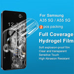 IMAK 2 st/set Hydrogelfilm III för Samsung Galaxy A35 5G / A55 5G Mjukt TPU Reptåligt Skärmskydd