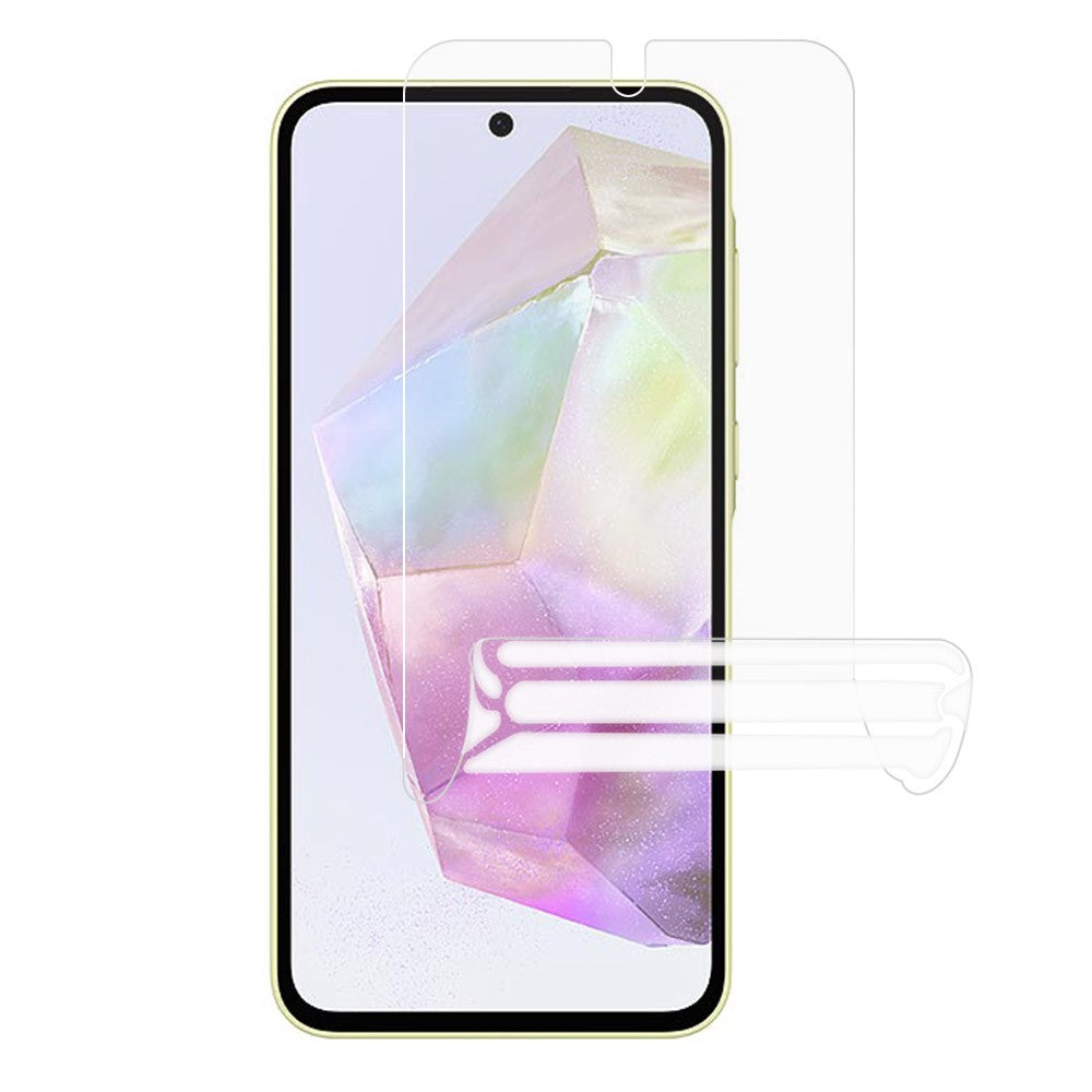 Samsung Galaxy A35 5G Hydrogelfilm Transparent Mjukt TPU Heltäckande Skärmskydd