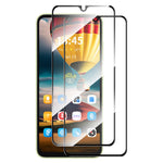 ENKAY HAT PRINCE 2Pcs for Xiaomi Redmi 13R 5G Screen Protector Full Glue Silk Printing Black Edge Film