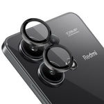 NORTHJO 1 Set For Xiaomi Redmi Note 13 4G Camera Lens Protector Tempered Glass+Metal Ring Lens Film
