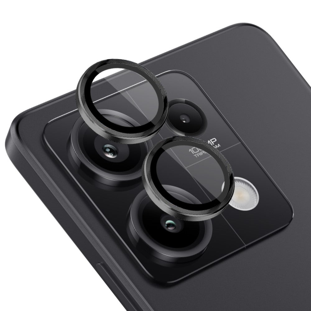 NORTHJO 1 Set For Xiaomi Redmi Note 13 5G Camera Lens Protector HD Tempered Glass+Metal Ring Lens Film