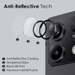 NORTHJO 1 Set For Xiaomi Redmi Note 13 5G Camera Lens Protector HD Tempered Glass+Metal Ring Lens Film