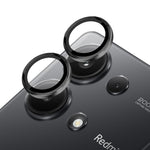 NORTHJO 1 Set For Xiaomi Poco M6 Pro 4G / Redmi Note 13 Pro 4G Camera Lens Protector CD Vein Metal Ring Lens Film