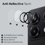 NORTHJO 1 Set For Xiaomi Redmi Note 13 Pro 5G / Poco X6 5G Camera Lens Film Tempered Glass+Metal Ring Lens Protector