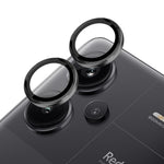 NORTHJO 1 set för Xiaomi Redmi Note 13 Pro+ 5G kameralinsfilm anti-fingeravtryck härdat glas + metallring linsskydd
