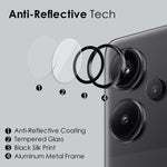 NORTHJO 1 set för Xiaomi Redmi Note 13 Pro+ 5G kameralinsfilm anti-fingeravtryck härdat glas + metallring linsskydd