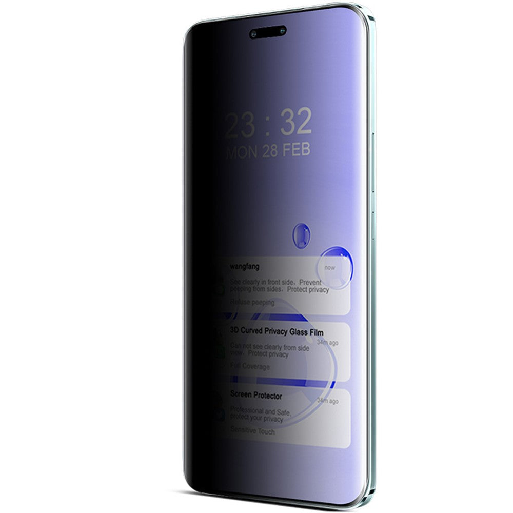IMAK For 	Honor Magic6 RSR Porsche Design 5G Screen Protector 3D Curved Anti-Spy Film (No Edge Version)
