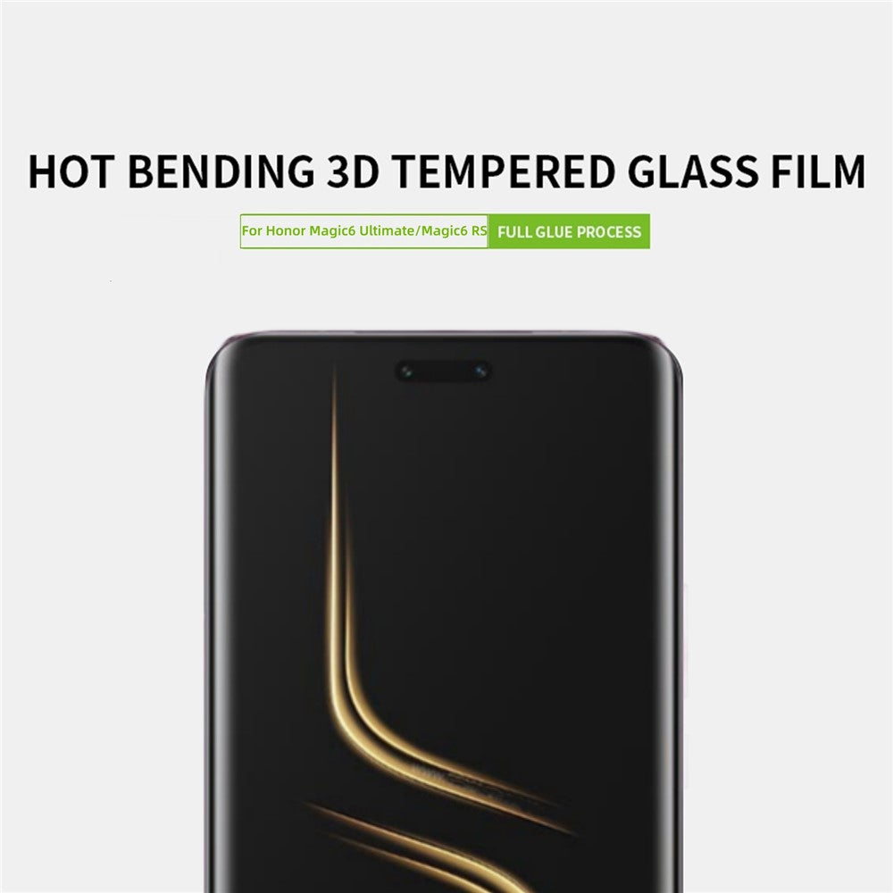 PINWUYO För Honor Magic6 Ultimate 5G / Magic6 RSR Porsche Design 5G Skärmskydd 3D Hot Bending Ultra Clear Härdat Glasfilm