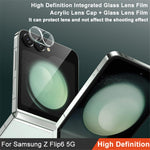 IMAK For Samsung Galaxy Z Flip6 5G Camera Lens Protector Integrated Tempered Glass + Acrylic Lens Cap Lens Film
