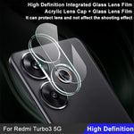 IMAK For Xiaomi Redmi Turbo 3 5G / Poco F6 5G Integrated Rear Camera Protector Tempered Glass + Acrylic Lens Cap