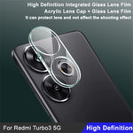 IMAK For Xiaomi Redmi Turbo 3 5G / Poco F6 5G Integrated Rear Camera Protector Tempered Glass + Acrylic Lens Cap